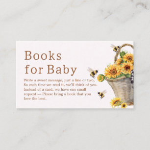 Mummy to Bee Baby Shower Books for Baby Enclosure Card