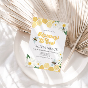 Mummy to Bee Baby Shower bumblebee Invitation