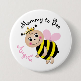 Mummy to Bee Baby Shower Button Pin