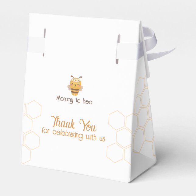 Mummy To Bee Baby Shower Favour Box  (Back Side)