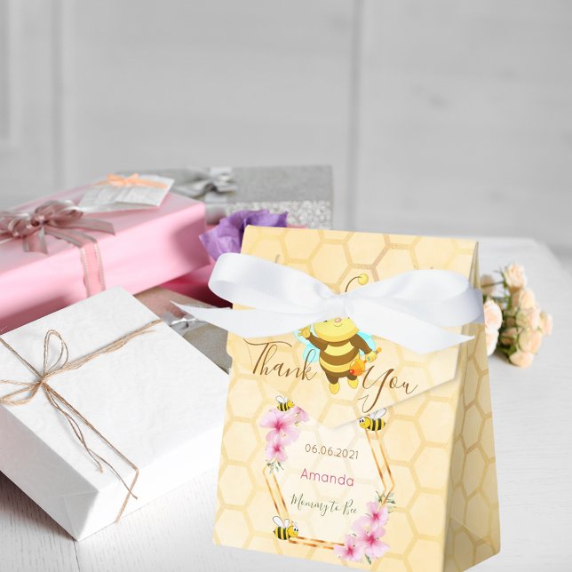Mummy to Bee Baby shower honeycomb thank you Favour Box (Creator Uploaded)