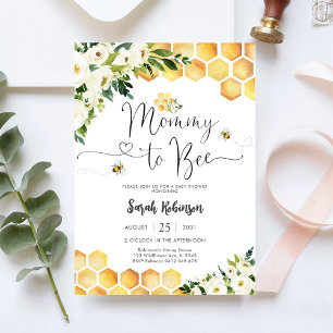 Mummy to Bee Baby Shower Invitation