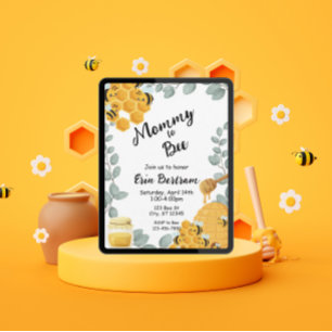 Mummy to Bee baby shower Invitation
