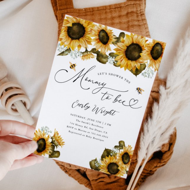 Mummy to Bee Baby Shower Invitation (Creator Uploaded)