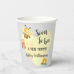 Mummy-to-Bee Baby Shower Paper Cups
