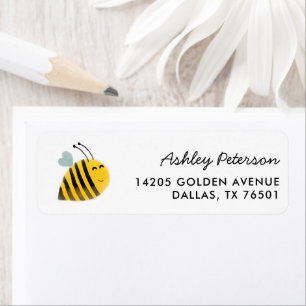 Mummy To Bee Baby Shower Return Address Label