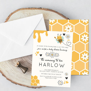 Mummy to Bee Bumble Bee Baby Shower Invitation