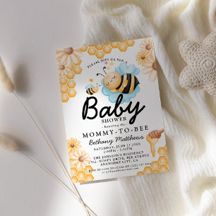 Mummy to Bee Bumble Bee Baby Shower Invitation