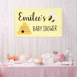 Mummy To Bee Bumble Bee Girl Baby Shower Banner