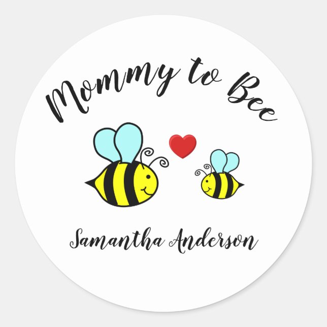 Mummy to Bee - Circle Sticker (Front)