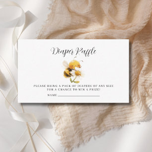 Mummy To Bee Diaper Raffle Baby Shower Enclosure Card