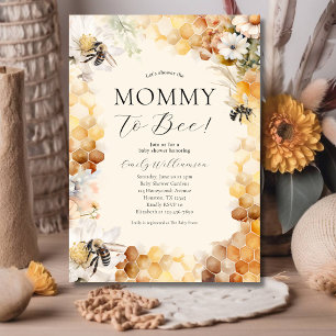 Mummy to Bee Gender Neutral Baby Shower Invitation