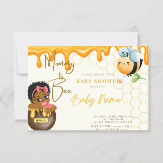 Mummy To Bee Invitation