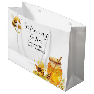 Mummy To Bee Personalised Baby Shower Large Gift Bag