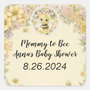 Mummy to Bee Square Sticker