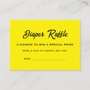 Mummy To Bee Trendy Baby Shower Diaper Raffle Name Enclosure Card
