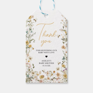Mummy to Bee Wildflower Baby Shower Favour Tags