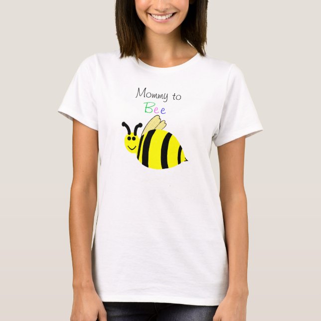 Mummy to Bee Yellow Black Bumble Bee T-Shirt (Front)