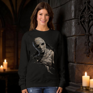 mummy trompe l'oeil sweatshirt