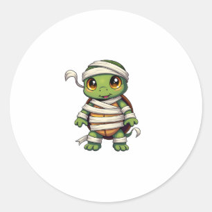 Mummy Turtle Classic Round Sticker