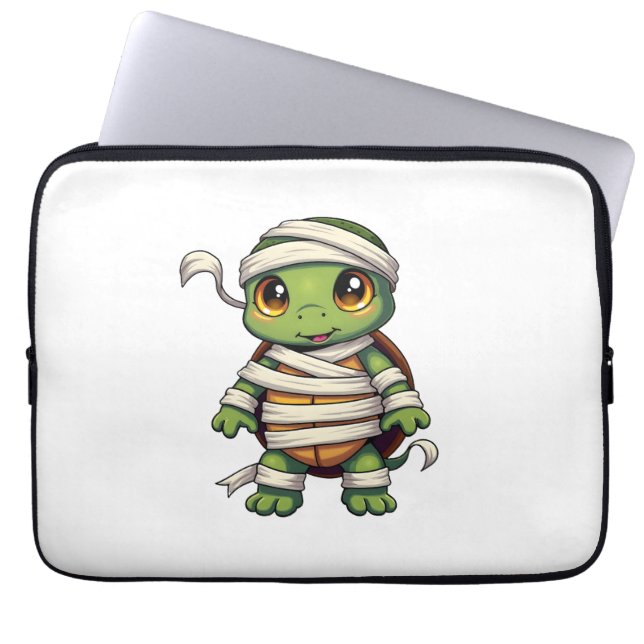 Mummy Turtle Laptop Sleeve (Front)