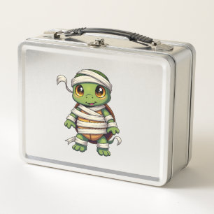Mummy Turtle Metal Lunch Box