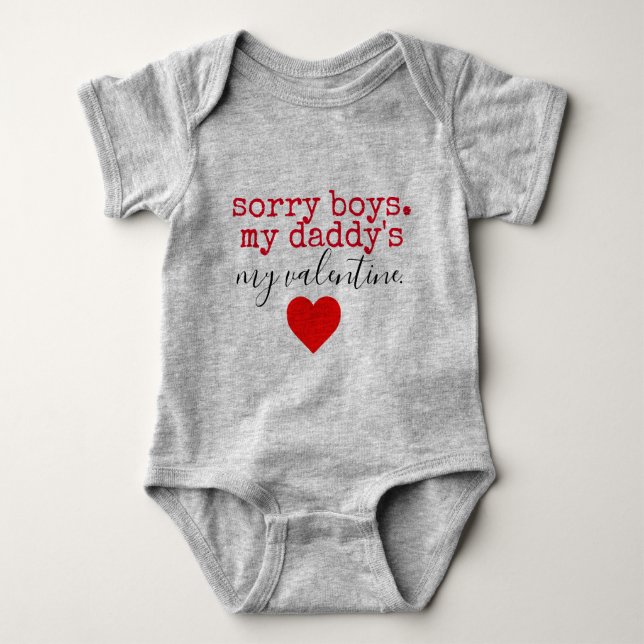 mummy valentine baby bodysuit (Front)