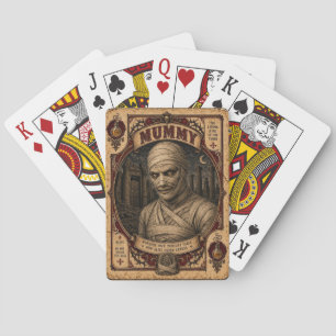 Mummy, Vintage Circus Monsters Playing Cards