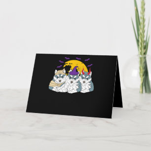 Mummy witch siberian husky dog halloween gift card