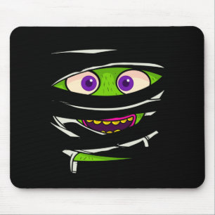 Mummy Wrap Eyes Costume Funny Y Halloween Men Mouse Pad