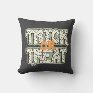 Mummy Wrap “Trick or Treat” Seasonal Decorative Cushion