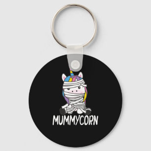 Mummycorn Unicorn Mummy Halloween Costume Key Ring