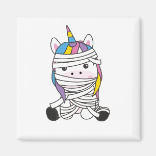 Mummycorn Unicorn Mummy Halloween Costume Magnet
