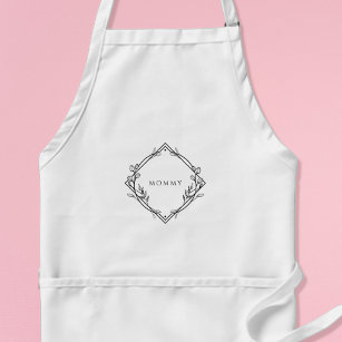 Mummy's Apron with Delicate Floral Design