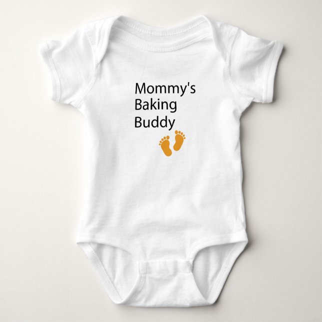 Mummy's Baking Buddy    Baking mum, baking baby Bodysuit (Front)