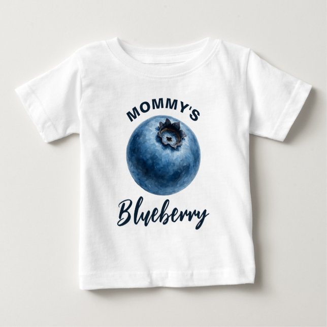 Mummy's Blueberry Baby T-Shirt (Front)
