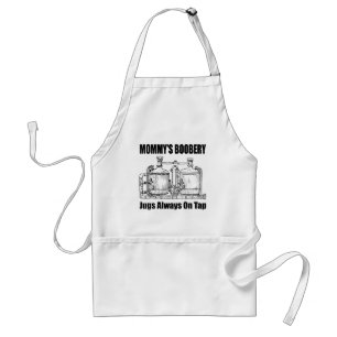Mummy's Boobery Jugs Always On Tap Standard Apron