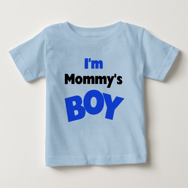 Mummy's Boy Baby T-Shirt (Front)