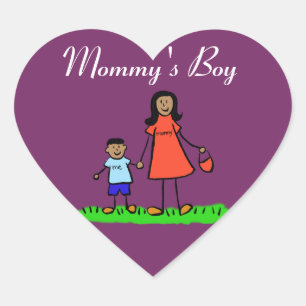 Mummy's Boy Custom Family Character Decal Sticker