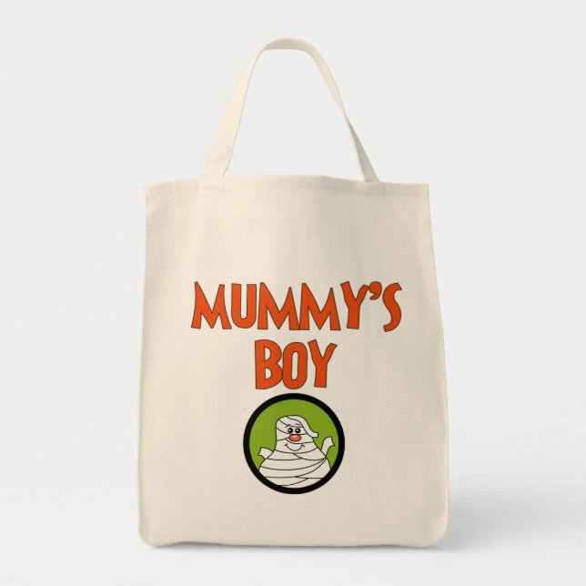 Mummy's Boy Halloween Tshirts and Gifts Tote Bag (Front)