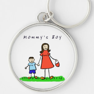 Mummy's Boy Keychain (Brunette Hair)