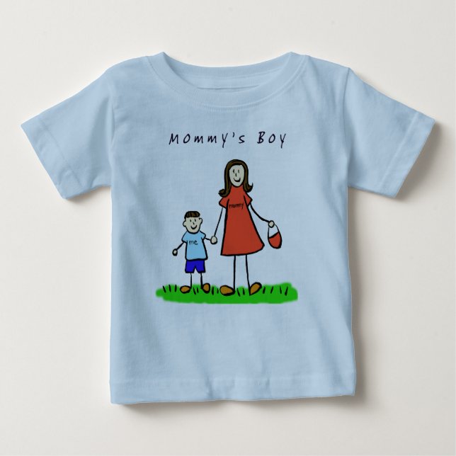 Mummy's Boy Shirt (Brunette) (Front)