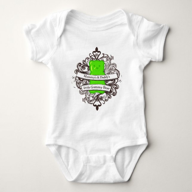 Mummy's & Daddy's Little Gummy Bear Baby Bodysuit (Front)