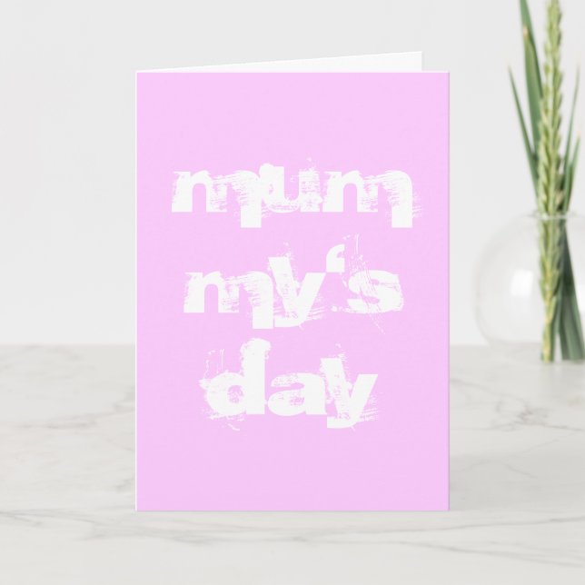 Mummy's day - mothers day card (Front)
