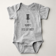 Mummy's Disc Golf Frisbee Buddy Baby Bodysuit