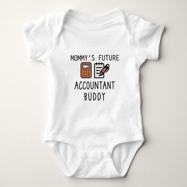 Mummy's Future Accountant Buddy - Accountant Baby Bodysuit (Front)