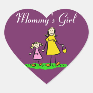 Mummy's Girl Custom Family Character Decal Sticker
