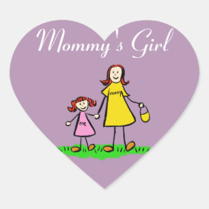 Mummy's Girl Custom Family Character Decal Sticker