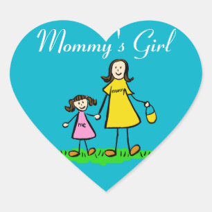 Mummy's Girl Custom Family Character Decal Sticker