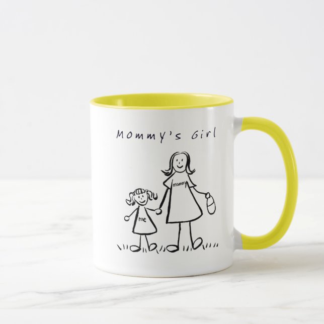 Mummy's Girl Drawing Mug or Cup (Right)